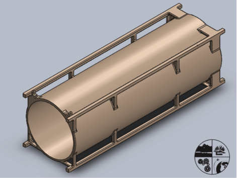 Fig. 2: Initial design of the TuPOD. Image courtesy of Tetonsys.